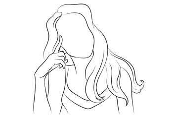 illustration of a woman