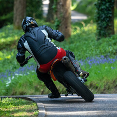 person riding a bike