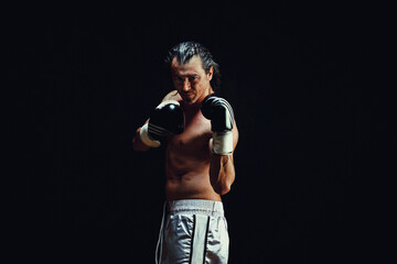 Obraz na płótnie Canvas Portrait of a boxer