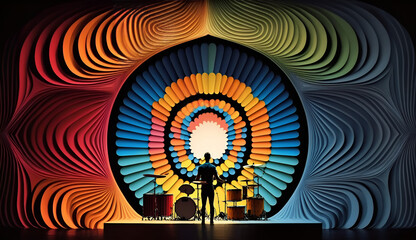 concert background generative ai