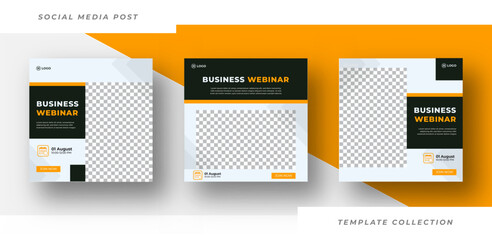 Business webinar marketing Corporate Business Promotion Social Media Web Banner, 