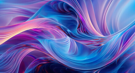 Obraz premium Abstract background with waves. Generative AI