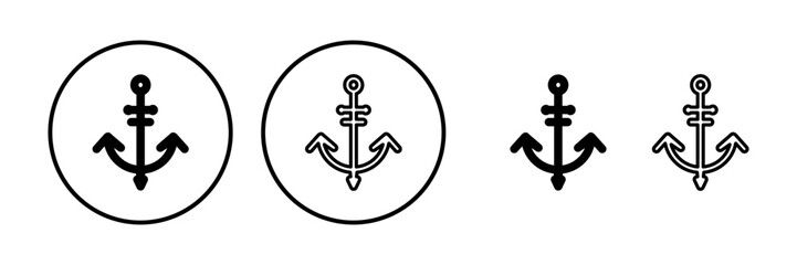 Fototapeta premium Anchor icon vector. Anchor sign. marine symbol