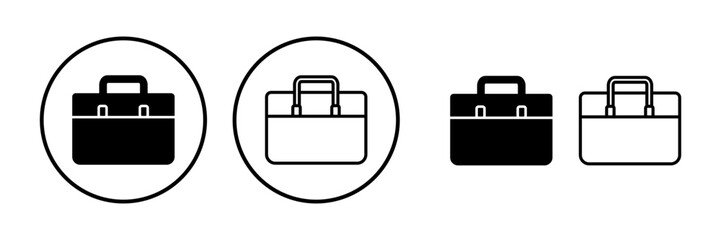 Briefcase icon vector. Portfolio vector icon. suitcase icon
