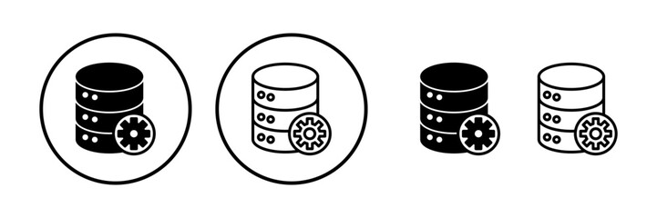 Database icon vector. server icon. storage