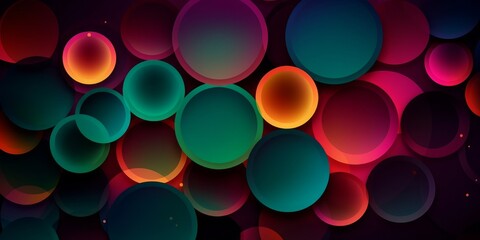 Vivid and Colorful Wallpaper With Bokeh Styled Overlapping Circles