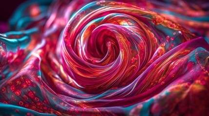 Vibrant and Colorful Silky Swirled Wallpaper