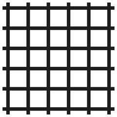 Modern grid thick bars. Pop art modern graphic design. Square tile wall background. Vector illustration.