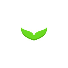 fresh green leaf design vector