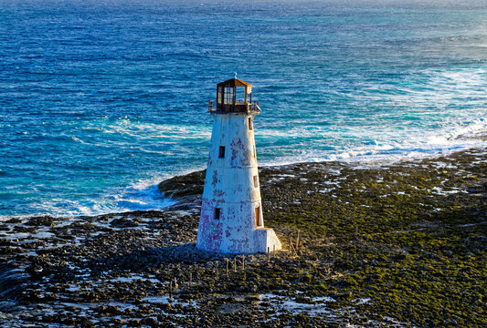 Lighthouse at Nassau Port Entrance