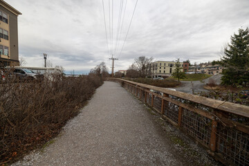 Fototapeta premium Trail Leading From Fairhaven Washington to Bellingham Boulevard Park