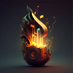 "Hot Rhythm: Colorful and Vibrant Illustration of Music and Fire for Your Concert Poster"
"Burning Melodies: Dynamic and Energetic Illustration of Music and Flames for Your Music Festival Promotion" 

