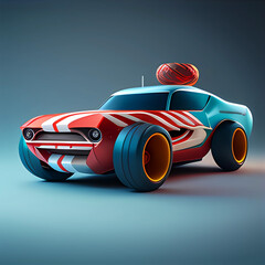Food on Wheels: Fun and Playful Cartoon Illustration for Your Food Truck Business, generative ai