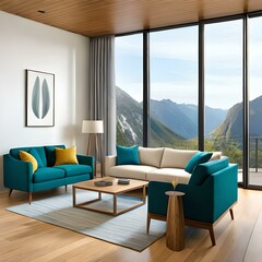 Modern house interior furniture 