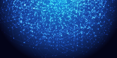 テクノロジー　ネットワーク　ビジネス　背景