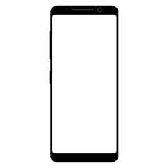 Blank Screen Smartphone Vector Mockup