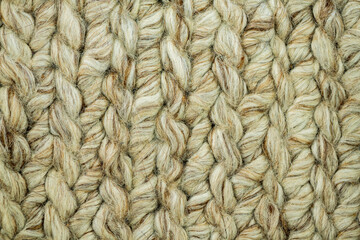 Close up of hand-woven wool living room rug background