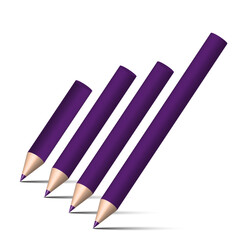 3d pencils, great design for any purposes. Simple pencil drawing. Vector illustration.