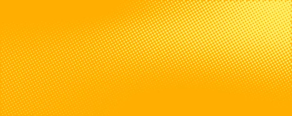 Foto op Plexiglas Yellow orange halftone pattern. Retro comic gradient background. Square pixilated dot cartoon texture. Pop art faded gradient pattern. Vector backdrop. © vika_k