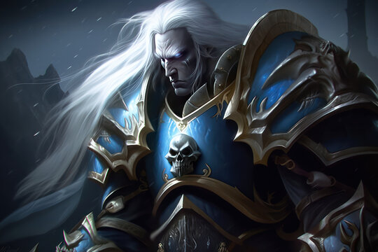 Arthas menethil dark knight portrait