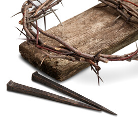 Obraz na płótnie Canvas Crown of thorns. Christian Easter holiday.