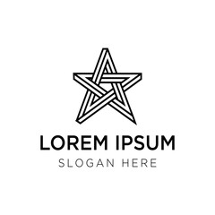 star logo vector illustration isolated on white background