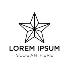 star logo vector illustration isolated on white background