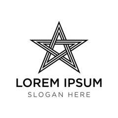 star logo vector illustration isolated on white background
