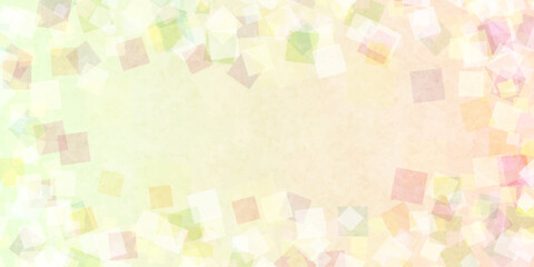 カラフル　四角　和柄　背景