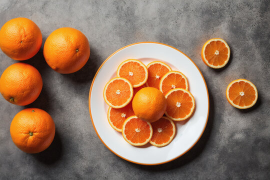 Orange Fruit. Generative AI