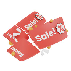 Online shopping 3D Illustration, online shop, online payment and delivery concept with floating elements.