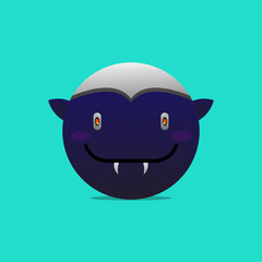 ball shape monster vector illustration.