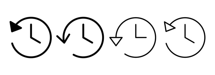 History icon vector for web and mobile app. recent event history sign and symbol