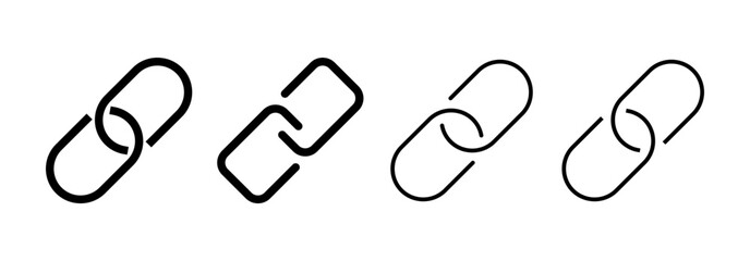 Link icon vector for web and mobile app. Hyperlink chain sign and symbol