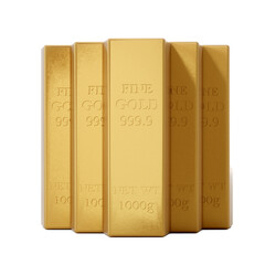 Tranparency Bullion for gold concept.