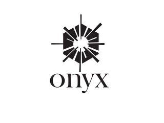 onyx gem logo in flat style on isolated background