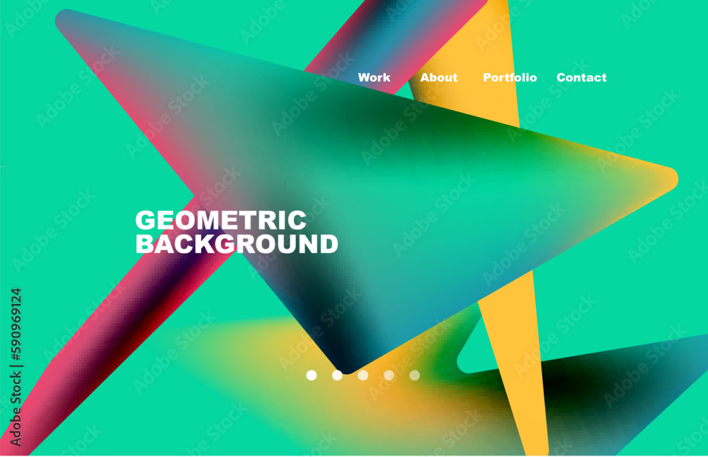 Wall mural broken pieces abstract background. trendy background for your landing page design, concept of web pa