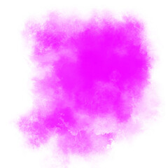 Fototapeta na wymiar Pink color powder explosion isolated on transparent background. Royalty high-quality free stock PNG image of Pink powder explosion. Colorful dust explode. Paint Holi, pink dust particles splash