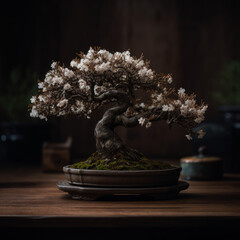 bonsai tree in a pot