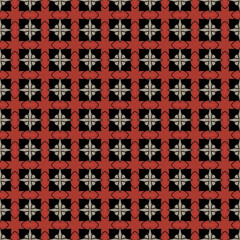 Seamless Banner Symmetry Frame Classic Shape Print Template Modern Fashion Beautiful Luxury Decorative Geometric Retro Art Vintage Black Texture Design Wallpaper Textile Fabric Background Pattern.