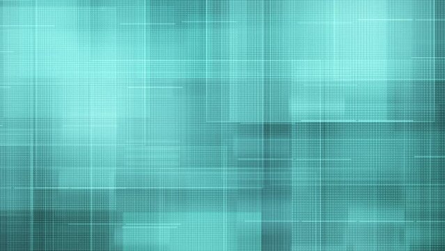 Glowing moving square lines. Digital futuristic hi tech animation suited for broadcast, commercials and presentations. 4k, Complex sci-fi blue and dark colored background.