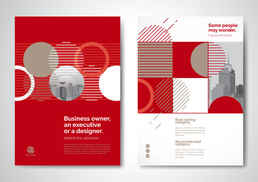 Template vector design for Brochure, AnnualReport, Magazine, Poster, Corporate Presentation, Portfolio, Flyer, infographic, layout modern with color size A4, Front and back, Easy to use.