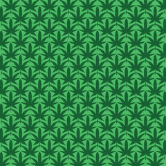 Marihuana pattern green vector illustrations