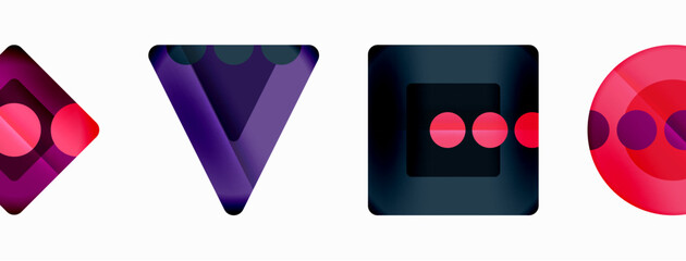 Triangles and circles abstract background for wallpaper, banner, background, card, book Illustration, landing page