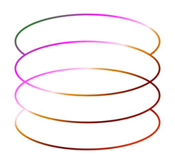 Gradient 3d geometric shape vector