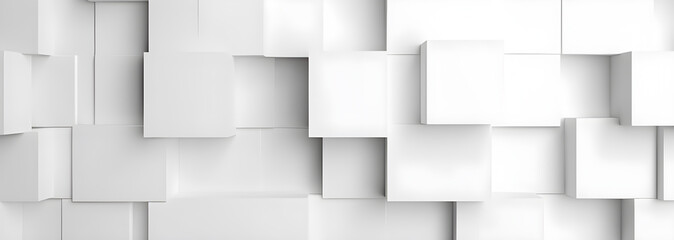 geometric background with white squares of paper background. Generative ai