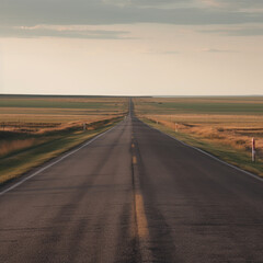 Naklejka premium long road