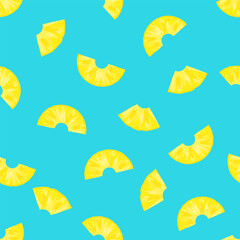 Pineapple Background BG Pattern Seamless Tropical Fruit Summer Wallpaper