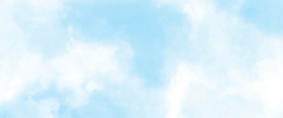 The sky has the light of the sun, the sky is blue, a hot day.
