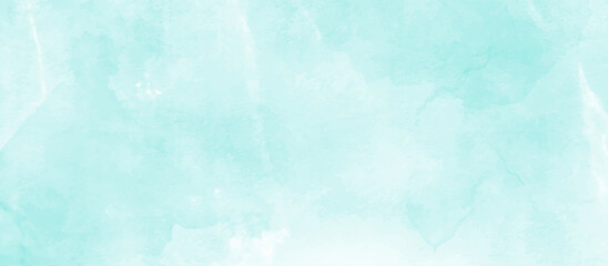 Fototapeta na wymiar Blue sky watercolor background, texture paper. Grunge wall. Vector image